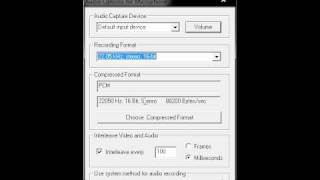 My Camstudio Settings Inside Windows 7 RC