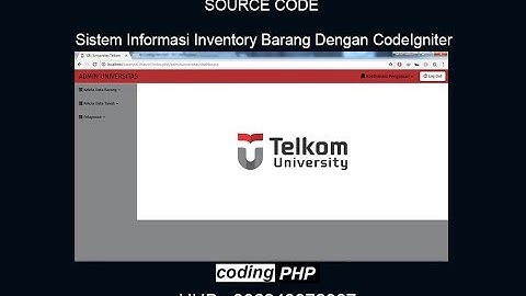 Demo Sistem Informasi Inventory Barang Berbasis Web Dengan CodeIgniter