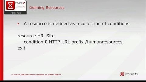 XACML Policies - Resources - a 2min intro
