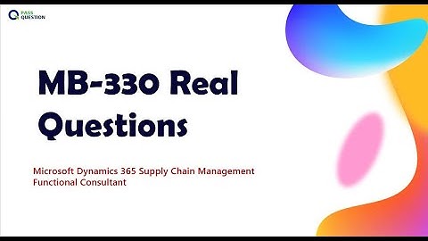 Microsoft MB-330 Real Questions 2024 and Free Practice Test