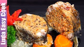  Фаршированная рыба на праздник рыбные блюда Люда Изи Кук рецепты рыбных блюд из рыбы блюда с рыбой