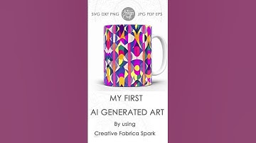 My first AI generated art by using @creativefabrica Spark 60s Geometrical patterns #aigeneratedart