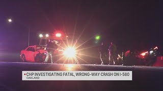 Wrong-way crash on I-580 in Oakland leaves 1 dead