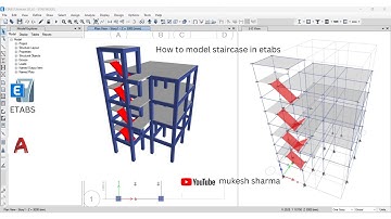 How to model staircase in etabs || etabs tutorial for begineers || simple and easy tutorial ||