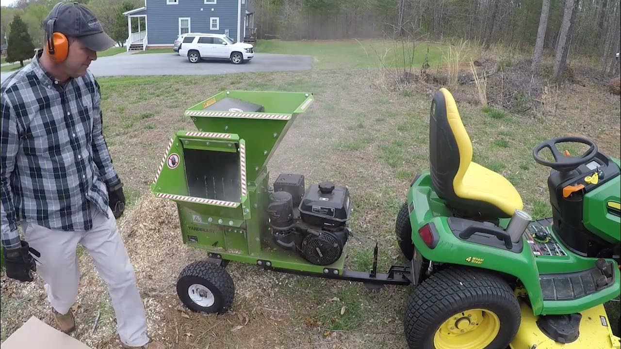 Cardboard Shredding with Yardbeast 2090 Wood Chipper YouTube