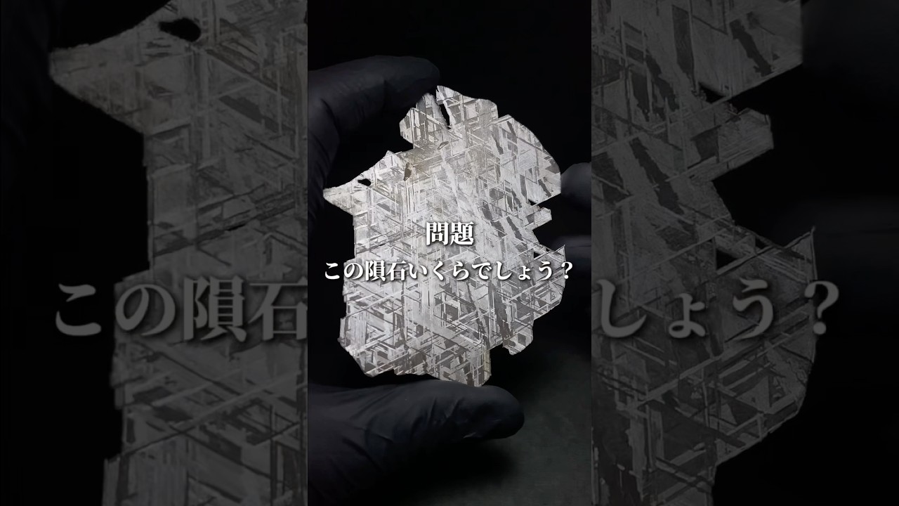 隕石好きなら、これ逃すと後悔するやつ 