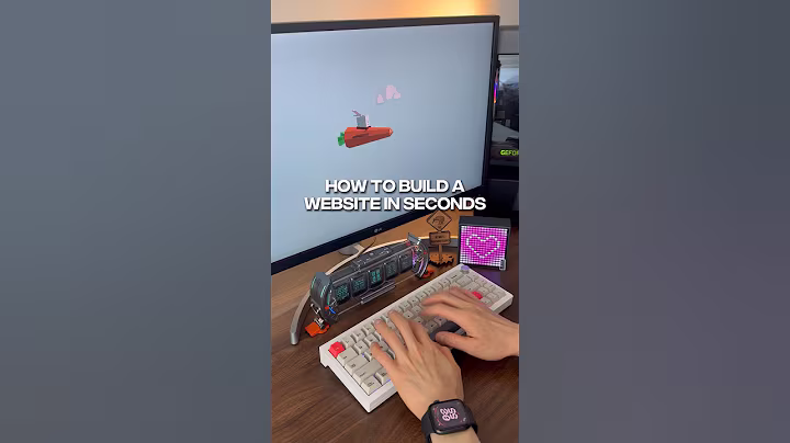 How to build a website in seconds #ai #productivity #aitools #websitebuilder @Framer
