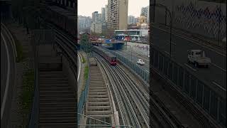 Metro De Santiago Línea 2 Ns16 Ingresando A Estación Santa Ana