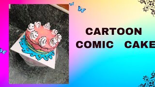 Trendy Cartoon Comic Cake
