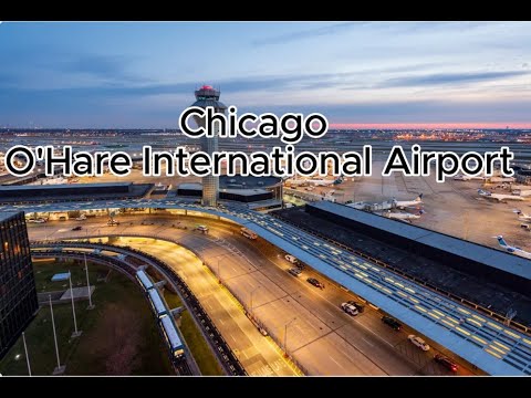 Chicago, 미국 | Extended 공항 | 터미널 s | 터미널 둘러보기 4K