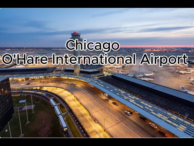 Chicago, Соединенные Штаты | Аэропорт Extended | Терминал s | Обзор терминала пешком 4K