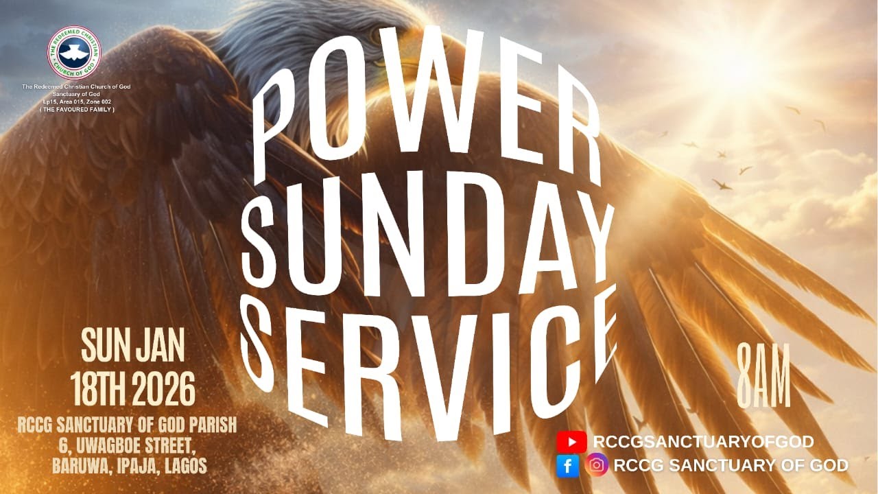 RCCG SANCTUARY OF GOD || POWER SUNDAY SERVICE || 18TH JANUARY 2026 ...