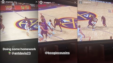 Lebron James playing 2k with Anthony Davis, Boogje, and more