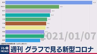 週刊グラフで見る新型コロナ（2021年1月8日）