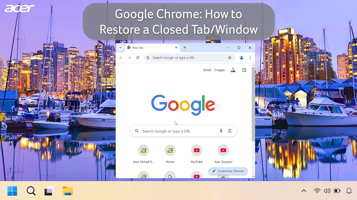 Google Chrome - How to Restore a Closed Tab or Window