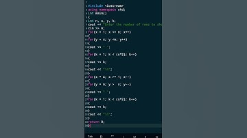 Diamond pattern in C++ #programming #program #foryou #subscribe #viral #viralvideo #shorts