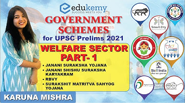 Important Government Schemes For Prelims 2021 | Welfare Sector Schemes - Part 1 | Edukemy