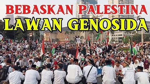 LAWAN GENOSIDA AKSI BELA PALESTINA MERDEKA DI MONAS HARI INI 12 OKTOBER 2025