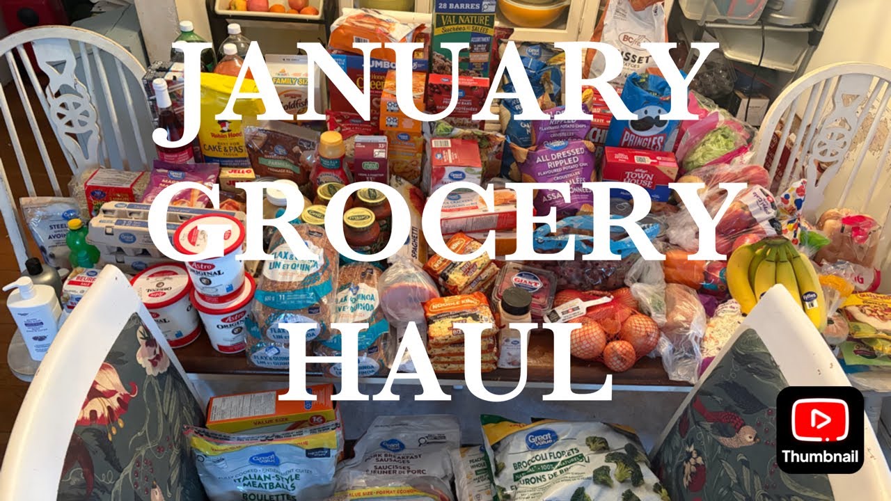 Покупка продуктов в январе на сумму 542 доллара! 🇨🇦
