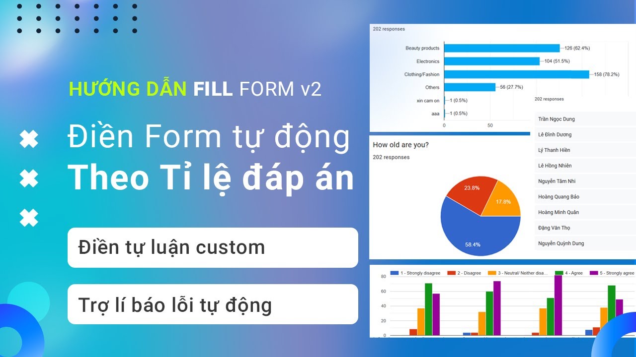 Hướng dẫn Điền form tự động theo tỉ lệ (có điền tự luận) - FillForm ...