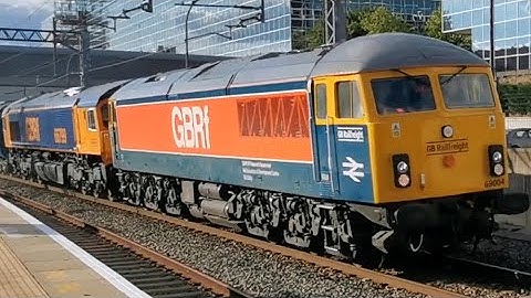 GBRF Class 69 69004 & Class 66 66799 Lead Charter ECS South through Milton Keynes Central 15/7/22