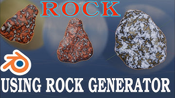 blender how to make a rock using blender rock generator for free ...