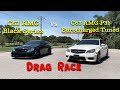 C63 Black Series vs Eurocharged Tuned C63 AMG P31 Package! Drag Race, Roll Race, Exhaust Comparison!
