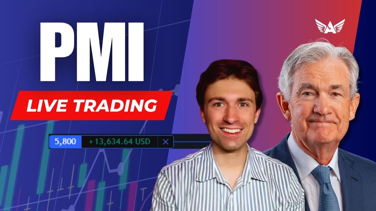 LIVE Trading PMI Data: Gold, Nasdaq, Forex | A1 Trading Show