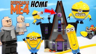 Despicable ME 4 Gru's Family Mansion & MEGA Minions Minifigures LEGO Sets Build Review