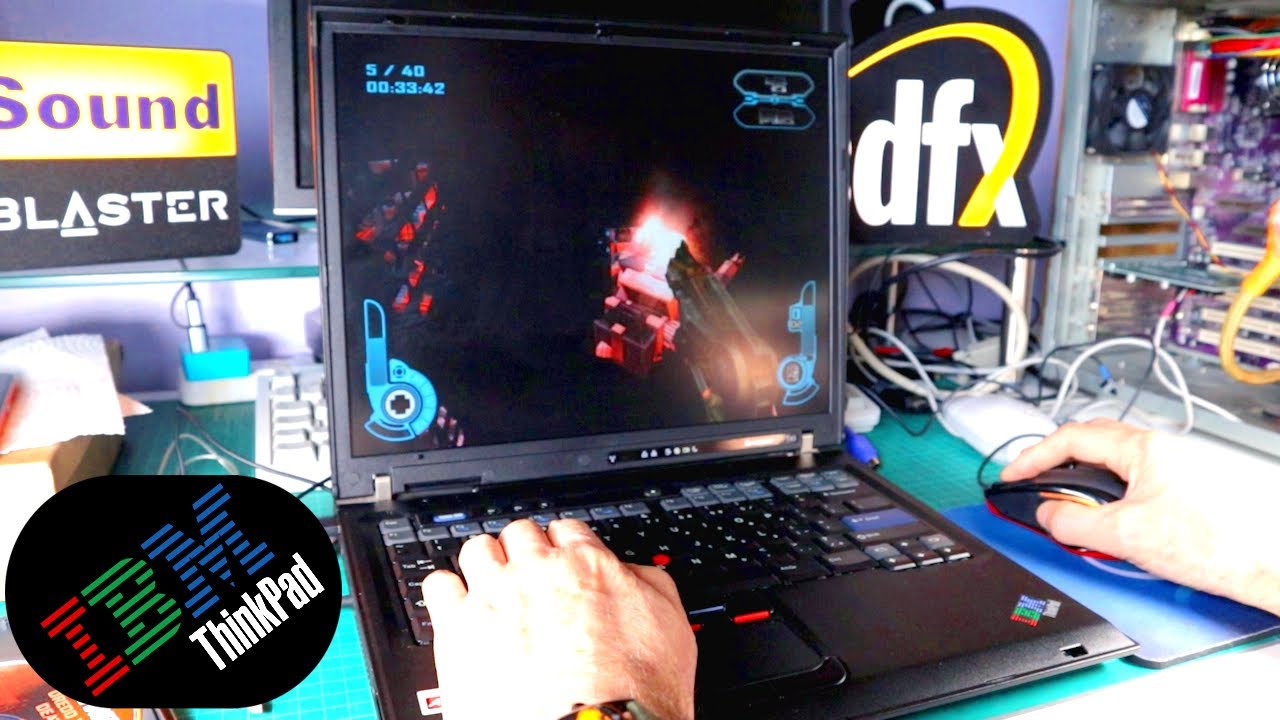 IBM's last ever laptop! The Thinkpad T43! - YouTube