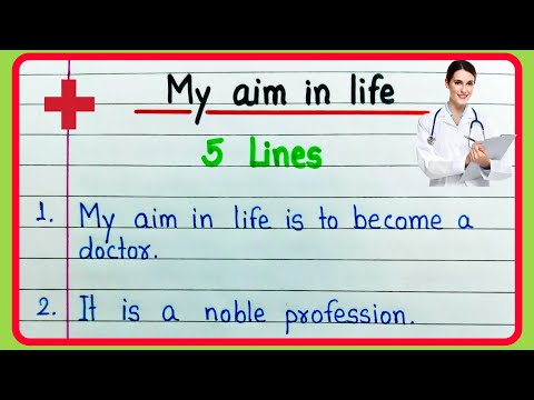 My aim in