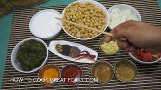 Chickpea Spinach Curry - Vegan Chickpea Curry - Palak Chole - Chana Masala - Garbanzo Curry