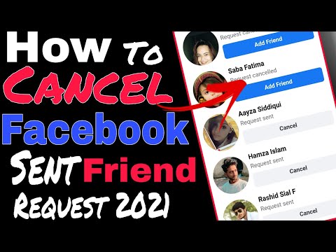 Video: How To Cancel A Friend Request