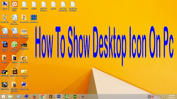 How To Show Desktop Icon On Windows 8 and 8.1