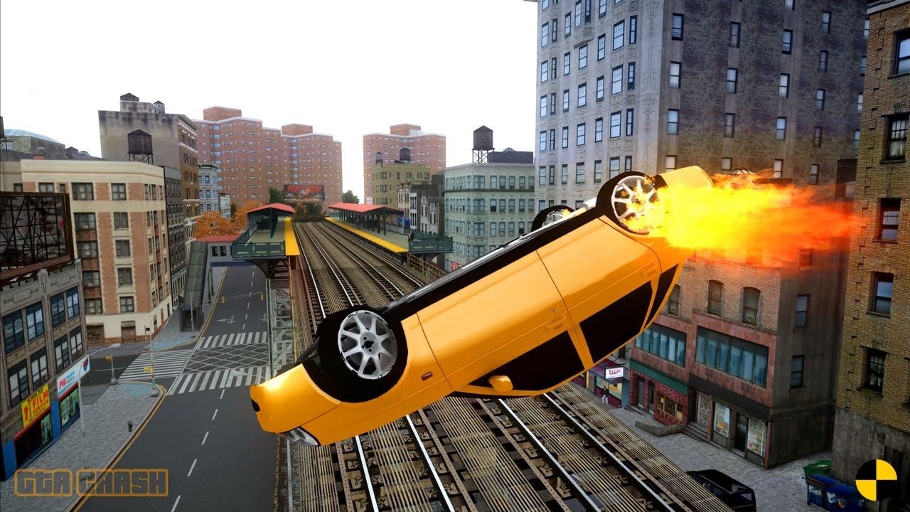 GTA 4 CRASH TESTING REAL CAR 742