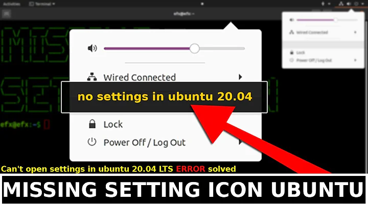 How to Fix Missing 'System Settings icon' or 'Settings' in Ubuntu 20 04 LTS | Linux Tutorial