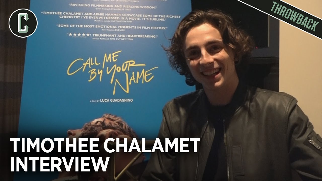 Timothee Chalamet Call Me by Your Name Throwback Interview - Recorded 11.18.2017