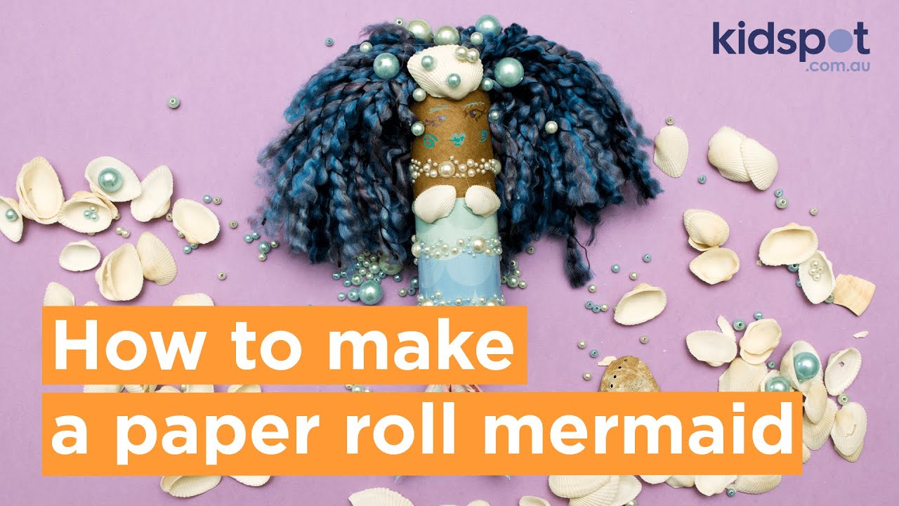 Mermaid Toilet paper roll craft : An easy Mermaid craft