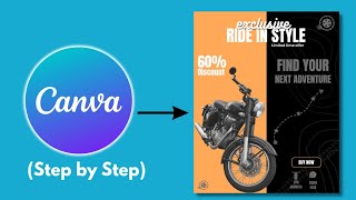 Create Stunning Bike Poster in Canva Mobile 🔥 | Easy Instagram Poster Design Tutorial