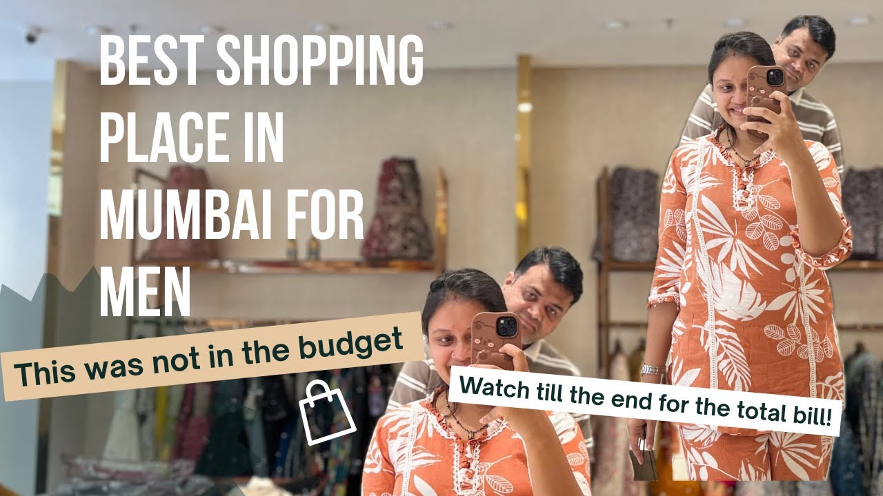 Best shopping place for Men🤷‍♂️in Mumbai 🛍️🏬 First Anniversary Vlog Together 👩‍❤️‍👨