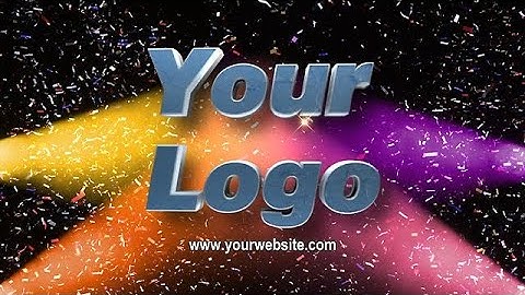 Create a Confetti Logo Reveal Video - MakeWebVideo.com