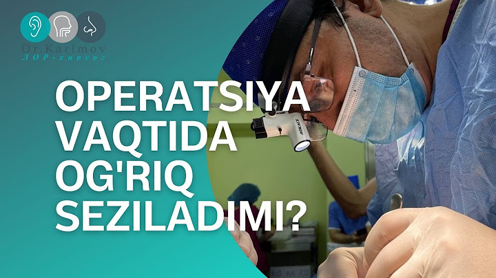 Operatsiya vaqtida va operatsiyadan so'ng og'riq seziladimi?