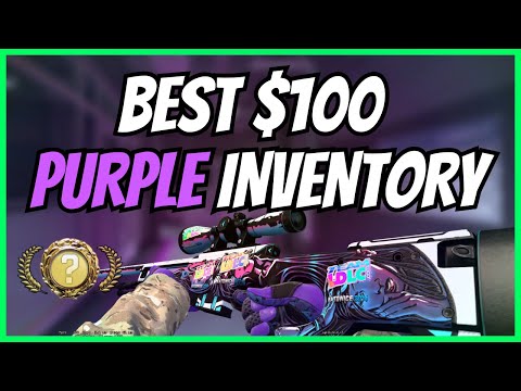 BEST PURPLE CSGO INVENTORY FOR $100! Insane Cheap Purple CS:GO Skins 2023!