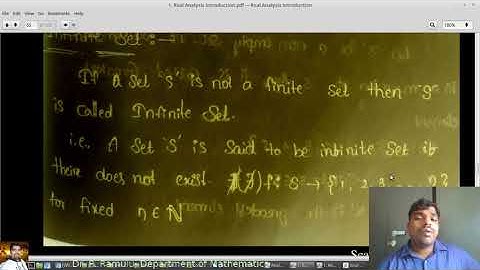 Real Analysis Lecture-7 on Intervals by Dr. P. Ramulu