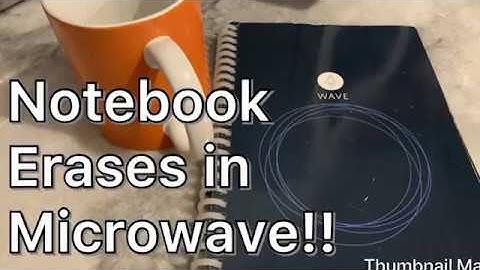 Rocketbook Wave - Microwave Erase Test