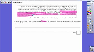 DBQ Training Video #2 - Migrations of Peoples