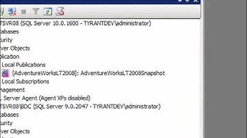 How Do I: Setup Snapshot Replication with SQL Server 2008?