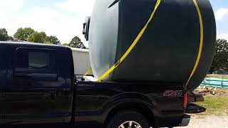 DIY move 2500 gallon tank using your truck