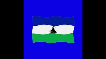 lesotho 2d flag green screen flag animation