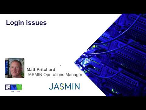JASMIN: login issues